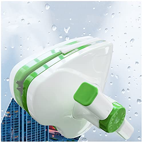 Nettoyeur de vitres double face. Brosse de nettoyage magnétique double face for vitres, outil for(Green,5~25mm)