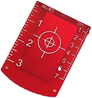 Magnetic Floor Target Plate with Stand Latitude Laser Target Leveling Laser Target (RED （Pack of 1)