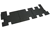 Gummi Fußmatten Set, Schwarz, nur für die dritte Reihe!