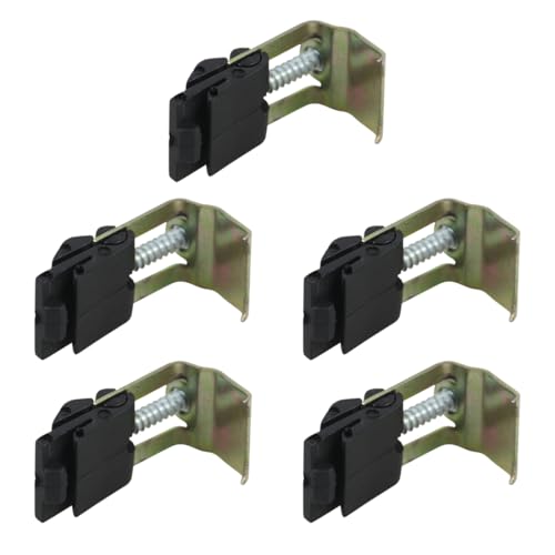 OUDQFCJ Lot de 5 Pinces en Acier Inoxydable, Clips de Fixation Sous évier de Cuisine, Accessoires pour Évier, Encastrables Arc Réglable, Pince Cuisine Inox, Convient pour Buanderies, Salles de Douche