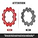 NICECNC Chain Protector Sprocket Cover Aluminum Compatible with Yamaha Raptor 700R YFM700R 2012-2026, Raptor 700 YFM700 2013-2026, Raptor 700 YFM700 2006-2011 Red