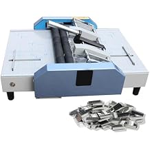 Booklet Making Machine/with Stapler, A3 Booklet Binding and Folding Machine, Machine Booklet Stapling Five-Position Thread - for Printing Factories, Electric Paper Book Stapler Creaser