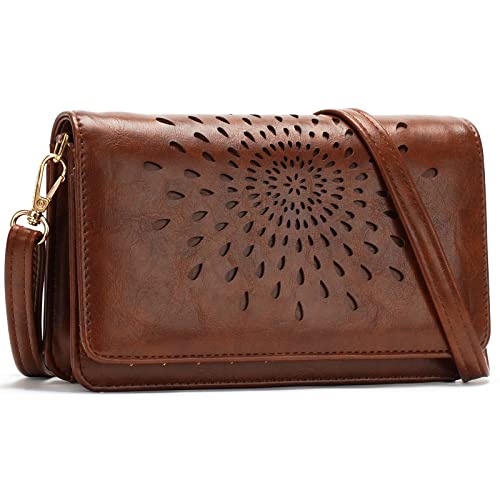 APHISON Crossbody Bags For Women,Wristlet Wallet Phone Purse Shoulder handbags Multi-Function Small RFID Clutch Card Holder