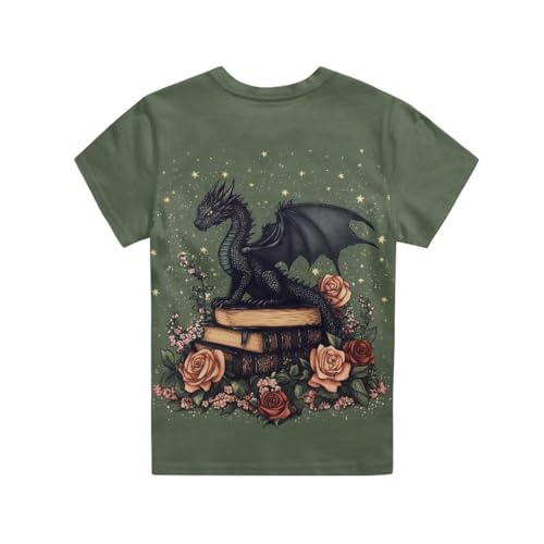 Image of WELLFLYHOM Kids Tshirts Girls Boys Short Sleeve Crewneck Tees Shirts Casual Sport Pullover Tops Size 3-16 Years