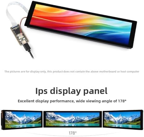 Bewinner 8.8 Inch DSI Capacitive Touch Display Replacement for RasPi, 480x1920 Full Lamination Screen with 10 Point Touch, for Interactive Projects and DIY Dashboards - 4