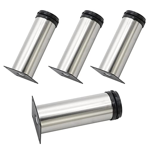 Patas ajustables de metal para cambiar y elevar bases de armarios o mesas con 4 piezas de soporte 2