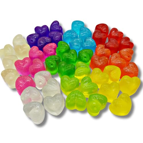 Mini savons en cœur pour mariage lot de 50 souvenirs colorés pour vos invités