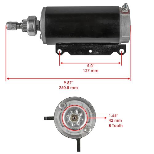 Caltric Starter Compatible with Johnson 150 150Hp 150Stl 150Trl 150Trx 1983-1990 Marine miniatura 2