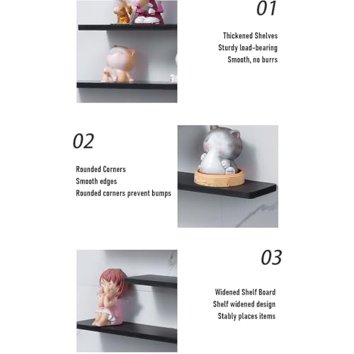 Étagère à figurines flottante pour optimiser l'espace mural - 5