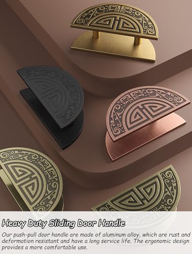 Quincaillerie de poignée de porte intérieure et extérieure push-pull