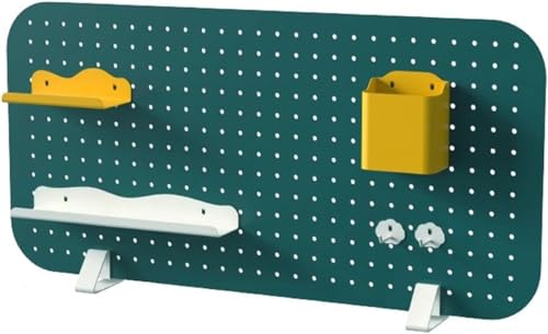 Panneaux de confidentialité vert 78x38cm avec pegboard pour bureau - 2