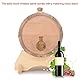 Ejoyous Retro Timber Port Barrel, Handgefertigte Eiche Oak Oak Timber Vintage Wood Oak 1.5L Fassungsvermögen Lebensmittelechte Aluminiumfolie für Whisky(5L, White)