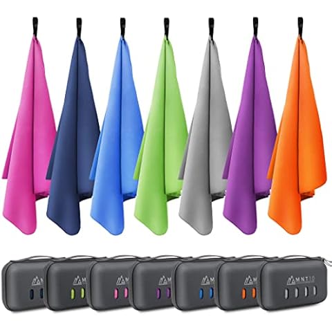 Toallas de Microfibra MNT10 con Funda en 7 Colores Cover