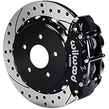 Wilwood 140-13666-D Superlite 4R Rear 14" Big Brake Kit With Black Calipers & Drilled Rotors, Compatible with 1966-1975 Ford Bronco New Rear With Large Flange & 2.38" OffseT