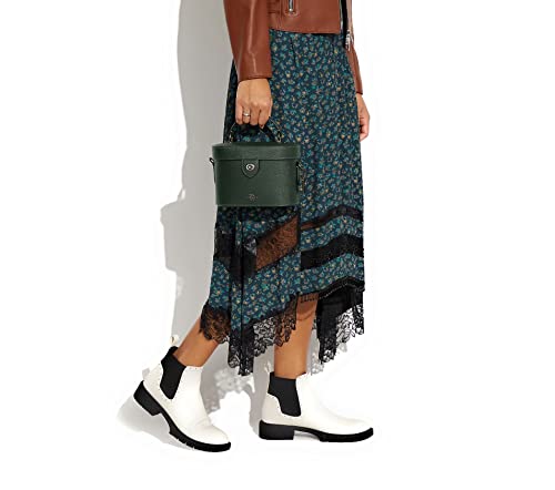 Coach Womens Satchel Kay Crossbody Handbags In Leather (Qb/Amazon Green) #TOP4