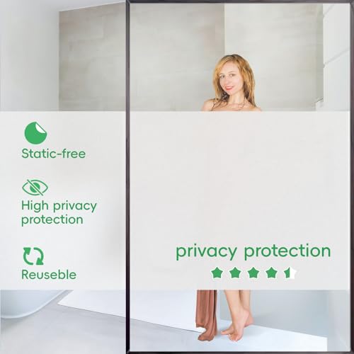 Película para ventana con privacidad Frosted 35.4 x 78.7 in miniatura 3