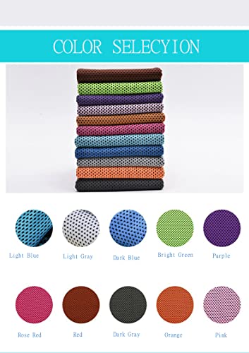 Cooling Towel 40"X 12" For Neck And Face,Hot Weather, Sports, Workout, Fitness, Gym, Yoga, Golf, Pilates, Travel, Camping (Dark Gray) #TOP4