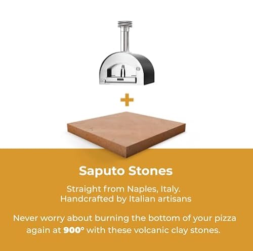 Fontana Forni Napoli Luxury Italian Outdoor Pizza Oven - Gas and Wood Fired for Residential Use, Cook 2 Pizzas at 900 Degrees + Includes Cart & Cover - Image 7