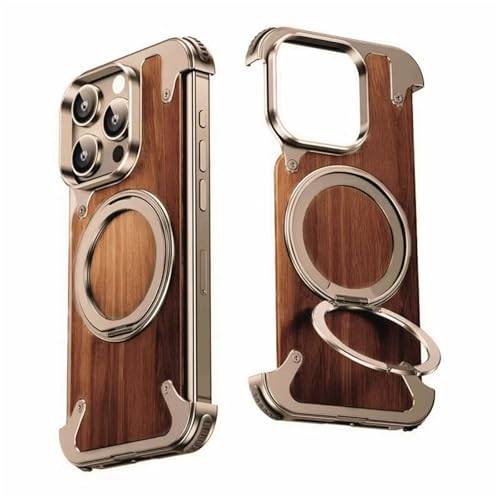 Coque en bois iPhone 16 Pro Max idéale pour les vidéos mains libres