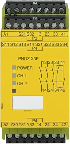 Module de sécurité PNOZ X3P 777310 Pilz 24V bloc arrêt d'urgence 3NO 1NC 0321