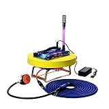 Ventilador de buceo con manguera de 16 m/52 pies, juego de sistema de buceo recargable de 4 horas, sistema de respiración submarina recargable portátil, sistema de buceo, regulación de respiración