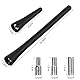 URAQT Antenna Auto, 2 pcs Autoantenne Kurzstabantenne Universell von 6,5cm und 18cm mit 6 Verbindungsschrauben Mini Autoradio Antenne von M4 M5 M6 FM/AM/DAB KFZ Antenne Schwarz mit Verstärktem Empfang