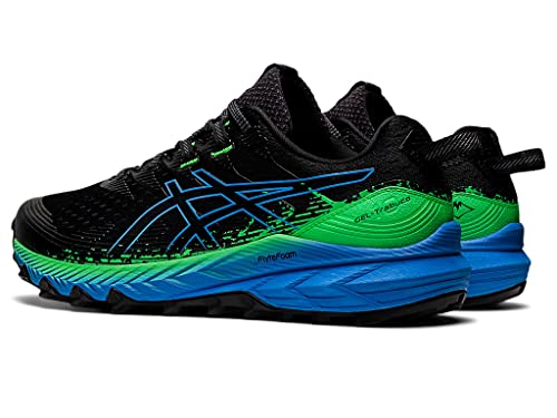 ASICS Men's Gel-Trabuco 10 Running Shoes, 8, Black/Blue Coast