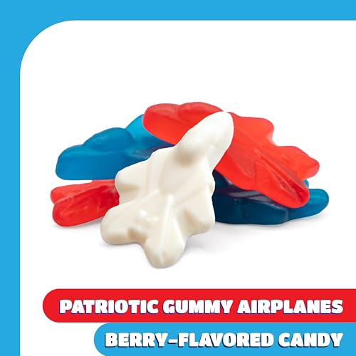 Patriotic Candy, Red White and Blue Candy, Airplane Gummies - 2 Lb Pack - image 3