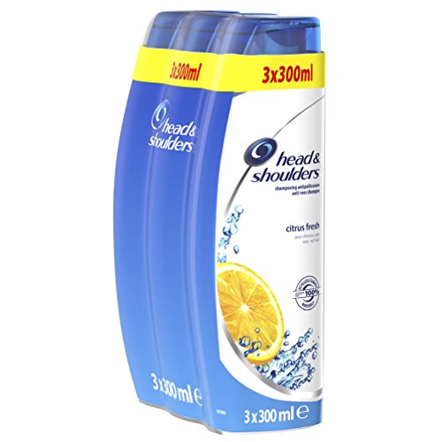 Head & Shoulders Citrus Fresh Anti-Schuppen Shampoo 300 ml 3er Pack (3 x 300 ml)