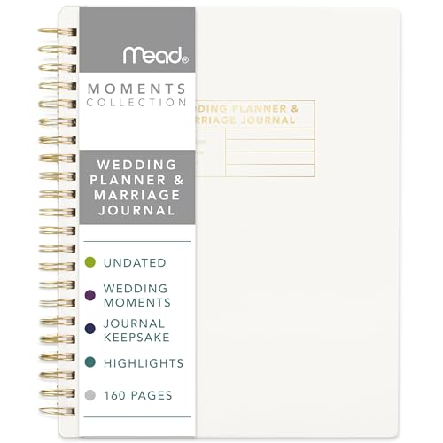 Mead Moments Wedding Planner and Marriage Journal, 6" x 8",