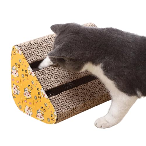 Arranhador de gato de papelão triangular, rampa de arranhador de gato - Cartão Scratcher do gato,Bri