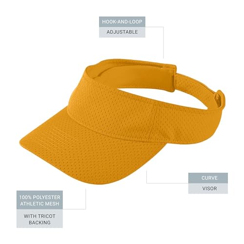 Image of Augusta Sportswear Women's Athletic Mesh Visor - Stylish Sun Hat for Golf, Running, and Outdoor Activities