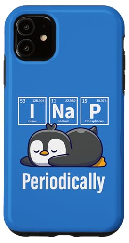 Cute Kids Girls Boys Kawaii I Nap Periodically Penguin Lover �X�}�z�P�[�X iPhone 11 �p