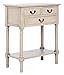 SAFAVIEH Home Collection – Primrose Greige Console Table with Three Drawers & Shelf, Classic Contemporary Storage Console, Compact Entryway Design (CNS5707D)