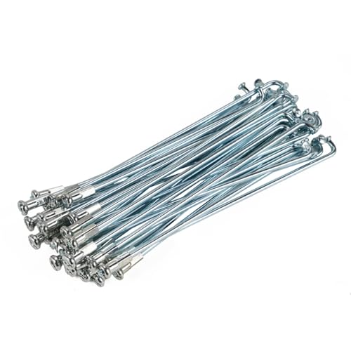 NICECNC Silver 36pcs Motorcycle 17\'\' Front Wheel Spokes Universal Motorcycle 36 Piece Spoke Set 140.17 Rim Compatible with HONDA CT90 SS50 C50 C70 CL70 C100 - Thumbnail 2