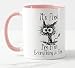 Produktbild Vixar Its Fine I'm Fine Everything is fine Cat Joke Coloured Mug Cup Gift Birthday Work Office Christmas Tea Coffee (Pink)