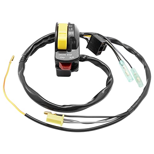 M MATI Handlebar Control Kill Stop Headlight Switch Button for Suzuki LT250R QuadRacer 250 1987-1992 37400-19A10
