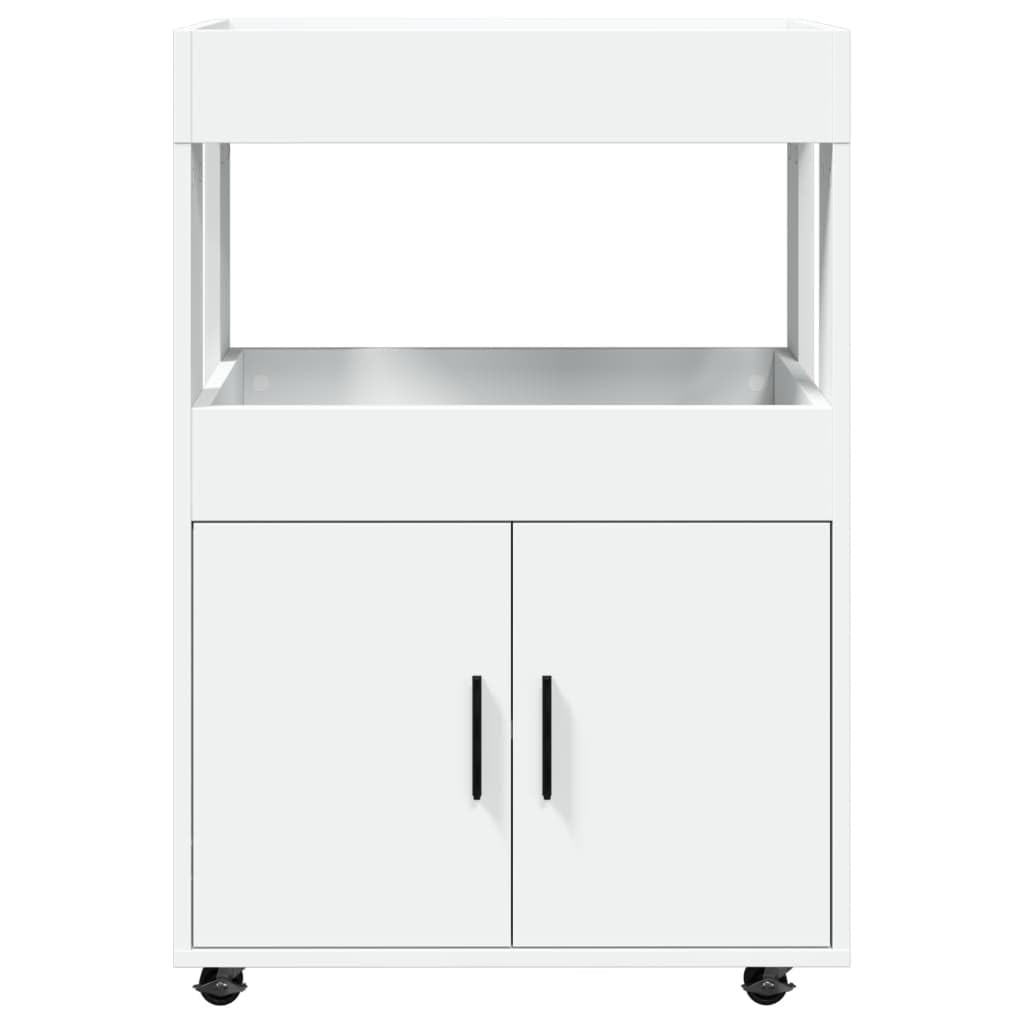 Homgoday Carrello da bar bianco 60 x 39,5 x 89 cm, in legno ingegnerizzato, mobile da bar, tavolo da vino per liquori e bicchieri, credenza per buffet, portabottiglie per vino, mobile da bar per