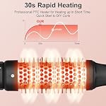 UNOBEY 5 in 1 Curling Wand Set, Curling Iron Brush Set with Thermal Brush and 4 Interchangeable Ceramic Curling Wand(0.5”-1.25”), Fast Heating, Include Glove