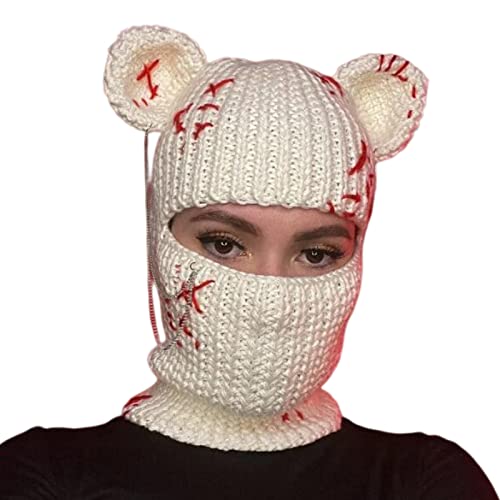 Chapeau ours avec oreilles adulte cadeau parfait pour fête tricot