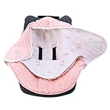 PARFAIT POUR LA PEAU DE BEBE : Les matériaux de cette chancelière pour bébé ont en anti-allergiques. Le coton à motifs confère de la légèreté et délicatesse à cette couverture bébé hiver, mais cette peluche minky est adorée des enfants.Un cadeau parfait pour un anniversaire ou une baby shower.