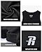 Runhit Boys Compression Tank Top Youth Athletic Quick Dry Base Layer shirt Black XS