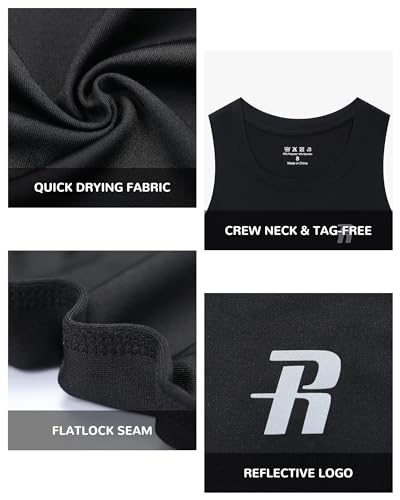 Runhit Boys Compression Tank Top Youth Athletic Quick Dry Base Layer Shirt4