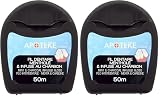APOTEKE - Filo dentale al carbone antibatterico e sbiancante - 50 metri - Igiene orale (Confezione da 2)
