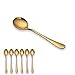 Berglander Couverts Lot de 20 pièces, EN ACIER INOXYDABLE avec Titane Plaqué or, DE Couverts de couleur d'or, argenterie, Ensemble de couverts Service pour 4... 6 Soup spoon