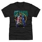 500 LEVEL Israel Adesanya UFC Men's Premium T-Shirt - Israel Adesanya Stylebender Flame WHT (Tri Black, Large)