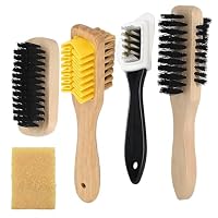 5 Stück Wildlederbürste Für Schuhe Set, Schuhbürste Wildleder Reiniger, Vielseitig Einsetzbare Raulederbürste, Für Rauleder, Nubuk, Wildleder Und Veloursleder