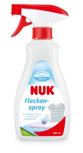 NUK Fleckenspray 360 ml. verstärkt die Reinigungsleistung des Waschmittels. naturbasiert. dermatologisch getestet. 1er Pack (1 x 360 ml)
