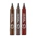 Produktbild Eyebrow Tattoo Pen, 3 Farben Tattoo Augenbrauenstift, Waterproof Long Lasting Microblading Eyebrow Tattoo-Bleistift mit Fork-Tipp, Smudgeproof Ink Stift für Naturhaarfrisur Defined Brows3Pcs