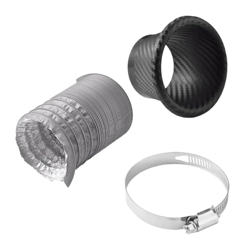 Durite admission air en fibre de carbone véritable avec entonnoir de pare-chocs